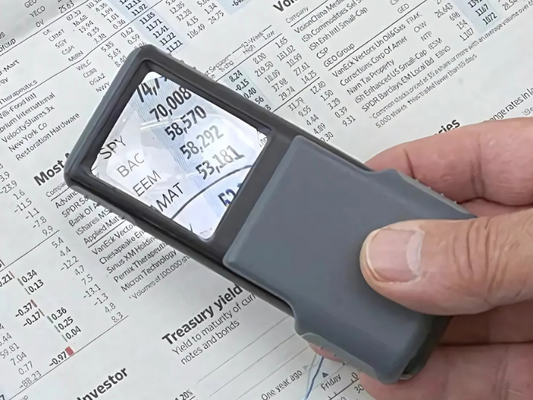 Carson lupa de bolsillo 3X ideal para lectura y trabajos de precisión