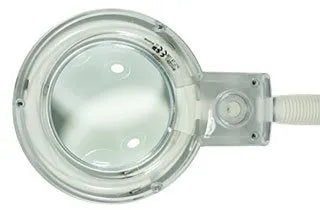 Flexo lupa con cuello de cisne, ideal para tareas detalladas y con iluminación ajustable.