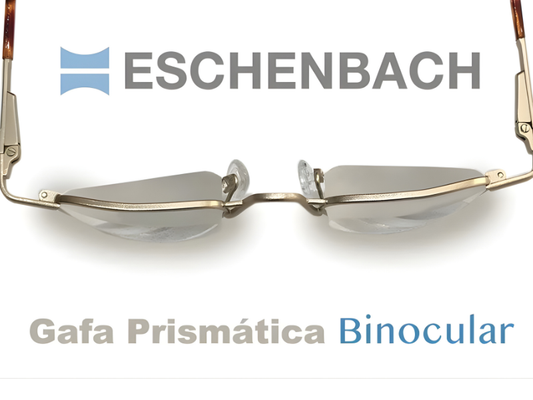 Gafa prismática Eschenbach diseñada para degeneración macular.