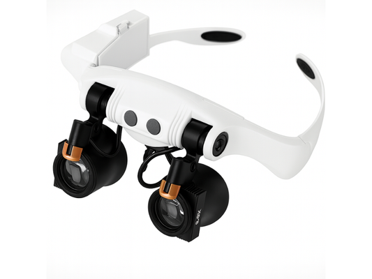 Gafas lupa binocular con 14 lentes de aumento para precisión en Madrid.