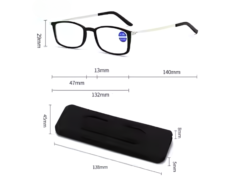 Gafas super planas de lectura para uso diario con estuche práctico en Madrid