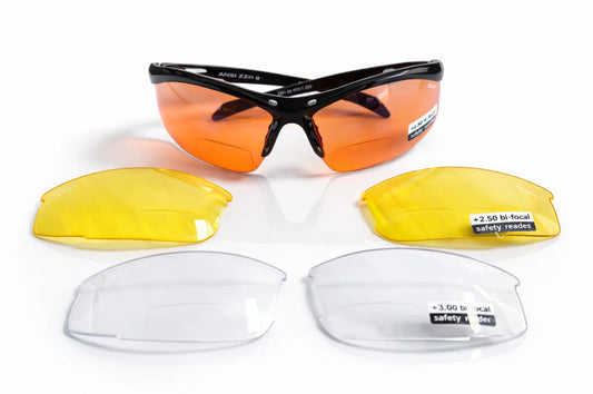 gafas bifocales intercambiables de seguridad para uso médico y trabajos de precisión