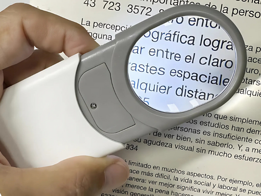 Lupa de aumento 10X con luz