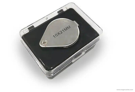 Lupa 10X joyero plegable ideal para trabajos de alta precisión en Madrid