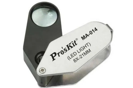 Lupa de precisión 8X con luz LED para visión clara en Madrid