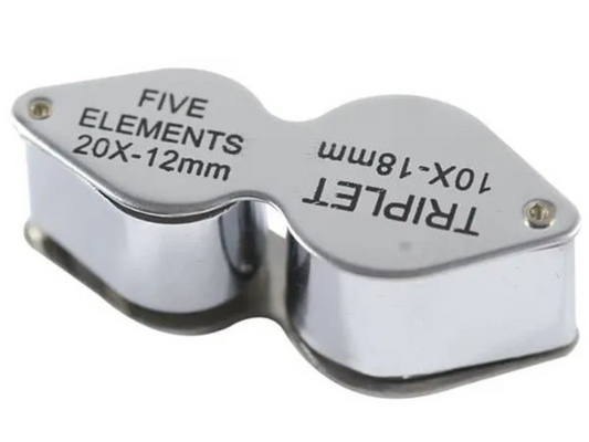 Lupa doble triplet 10/20X para trabajos de precisión en Madrid