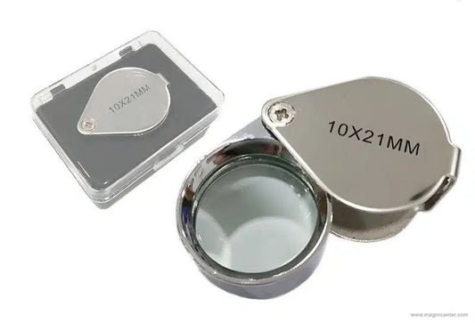 Lupa joyero 10X plegable para trabajos de precisión en Madrid