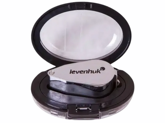 Lupa joyero 40X con iluminación LED y luz UV ideal para detalles en Madrid