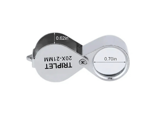 Lupa plegable 20X ideal para detalles finos en Madrid