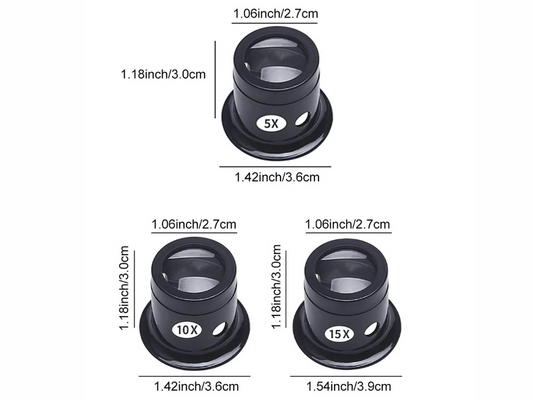 Lupas para joyeros de variedad de aumento