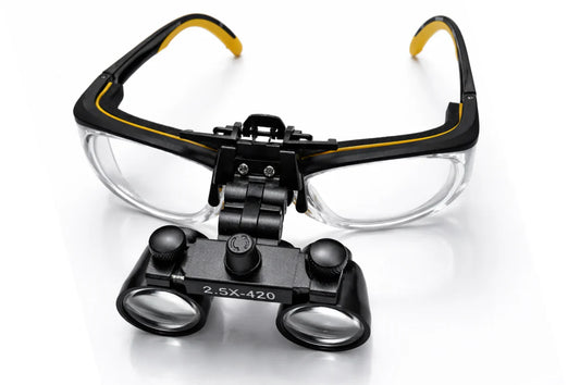 lupas binoculares dentales clip on en madrid para odontología profesional