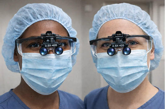 lupas dentales clip on en madrid con aumento binocular para precisión