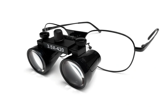 lupas dentales metal flip-up en madrid para odontología de alta precisión