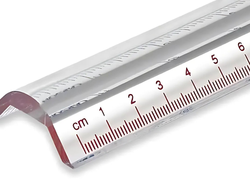 Regla tipo lupa 2.5X ideal para precisión en Madrid