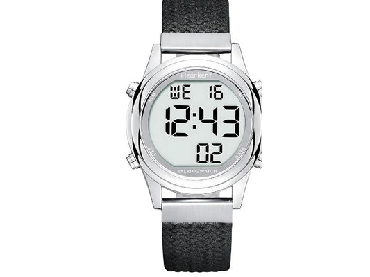 Reloj digital con voz en español, ideal para personas con baja visión en Madrid
