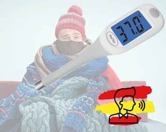 Termómetro digital con voz en español para personas con discapacidad visual en Madrid