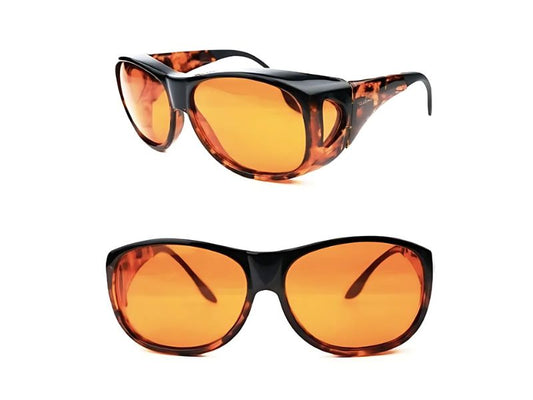 gafas fit over marron