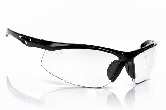 gafas de seguridad bifocales con lentes intercambiables para visión clara y protección