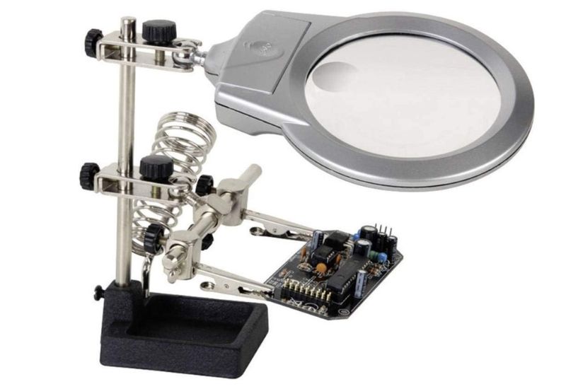 Lupa Tercera mano con luz led - Main Image