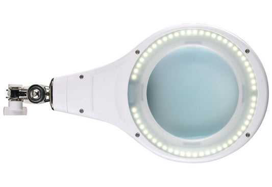 Lupa de mesa articulada con luz LED 56 SMD