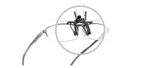 Lente de Aumento con Clip para Gafas Plegable