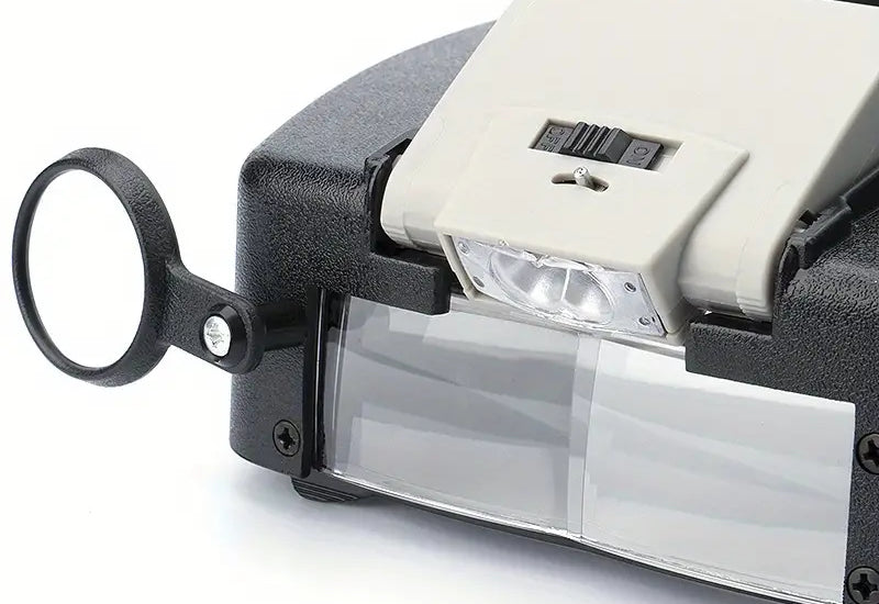 Gafas lupa con visor y sistema de iluminación LED