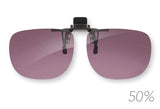 Clip On FL41 Eschenbach para gafas, ideal para reducir deslumbramiento y fatiga ocular en ambientes con luz intensa.