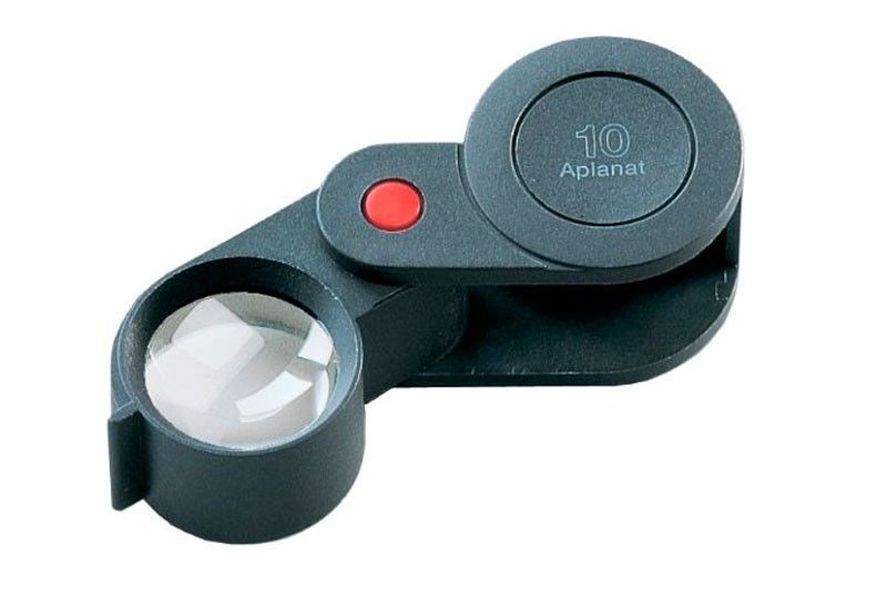 lupa plegable de precisión de plástico 10X