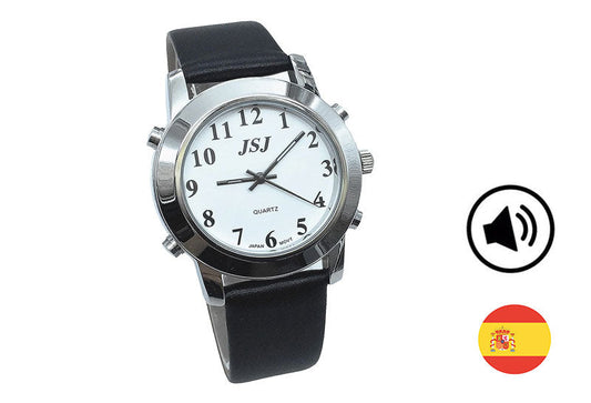 Reloj parlante Cromax en español para personas ciegas en Madrid.