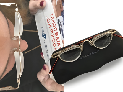 Lentes Eschenbach prismáticas para lectura y actividades cercanas.