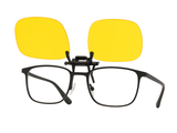 Filtro amarillo de ayuda visual para personas con degeneración macular.