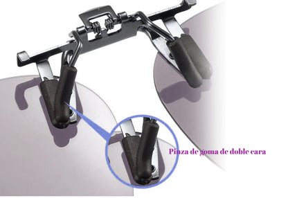  Clip On para aliviar migrañas, reduce luz y fatiga ocular.