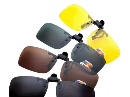 Clip On polarizado, reduce el brillo y mejora la visión.