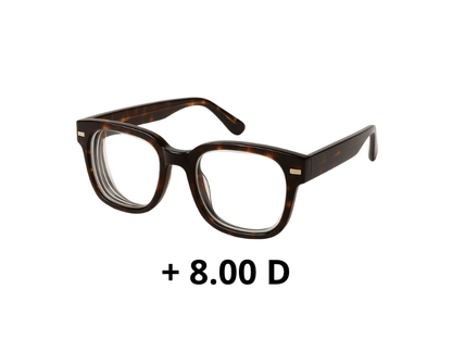 Gafa prismática de alta calidad para mejorar la visión en degeneración macular.