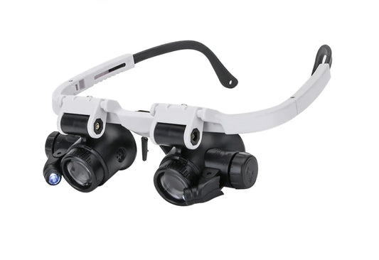 Gafas Lupas Binocular led Set de 4 lentes