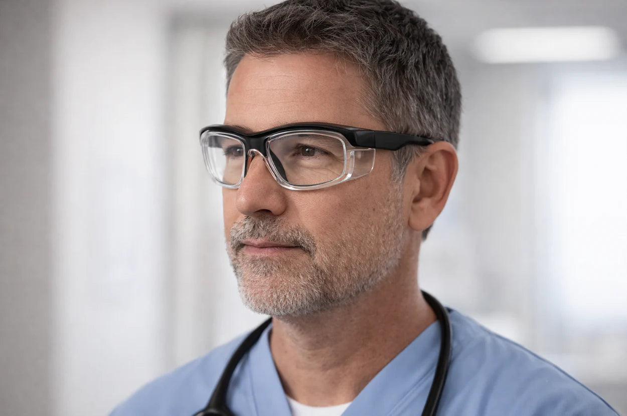 Gafas de seguridad graduadas modelo RX-17007A para trabajo en Madrid
