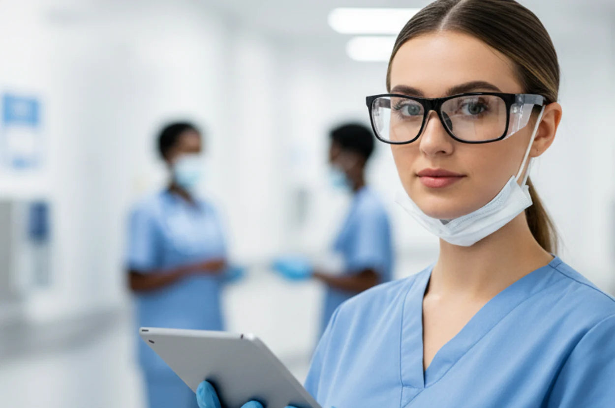 Gafas resistentes de trabajo con graduación o sin graduar en Madrid