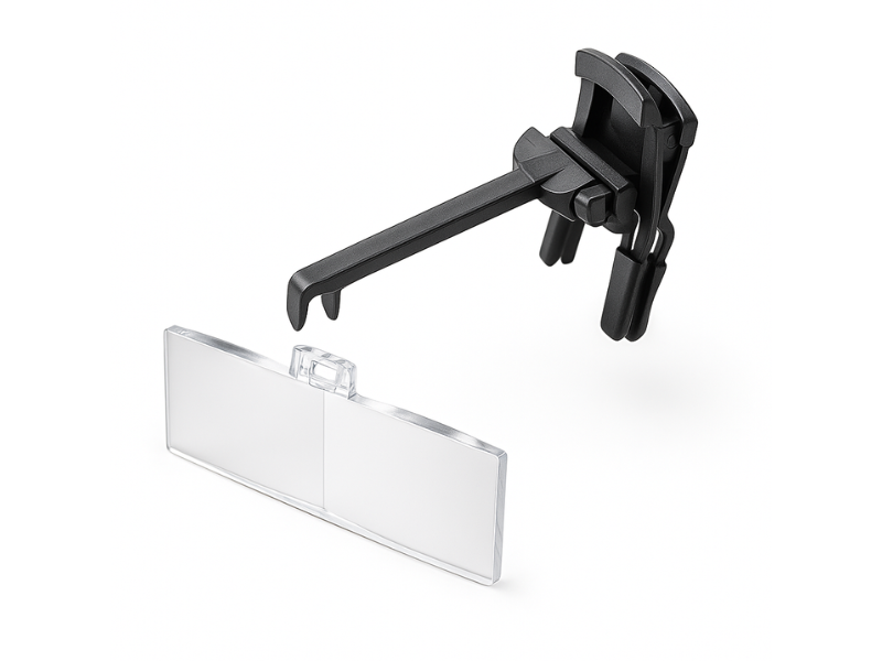 Lentes lupa Eschenbach Labo-Clip para aumento preciso.