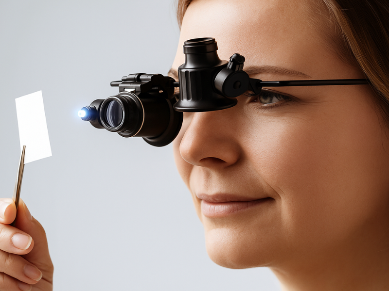 Gafas Lupa 20x con LED Madrid – Aumento Potente para Manualidades y Reparaciones