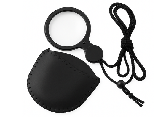 Lupa LED colgante 4x en Madrid que combina aumento e iluminación para trabajos minuciosos.