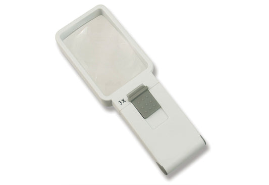 Lupa de lectura con luz LED y aumento 3X