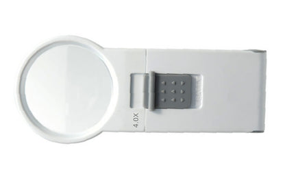 Lupa con iluminación LED y opciones de aumento 4X