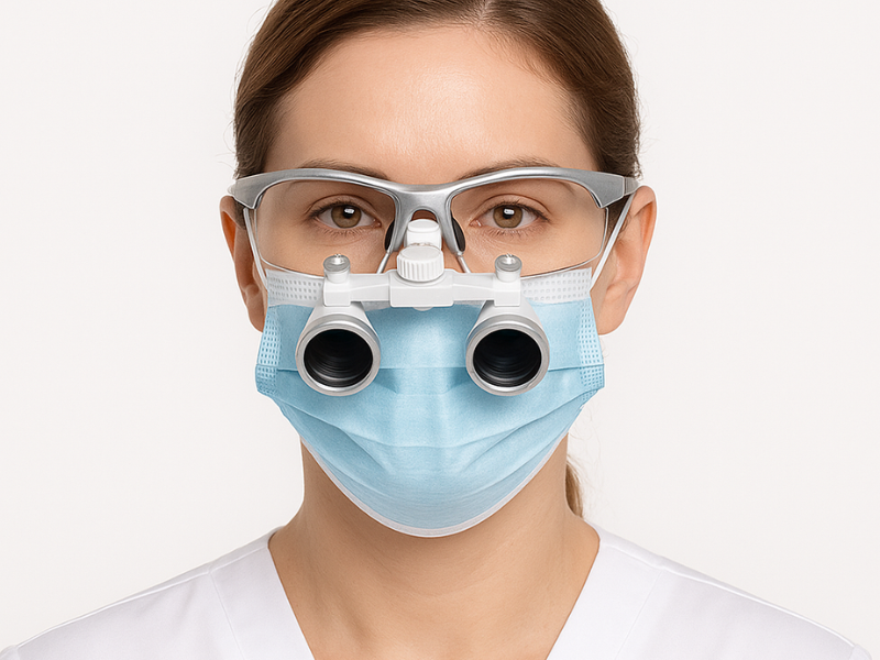 Lupas odontológicas ligeras y estables ideales para profesionales en Madrid.