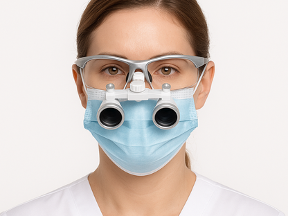 Lupas odontológicas ligeras y estables ideales para profesionales en Madrid.