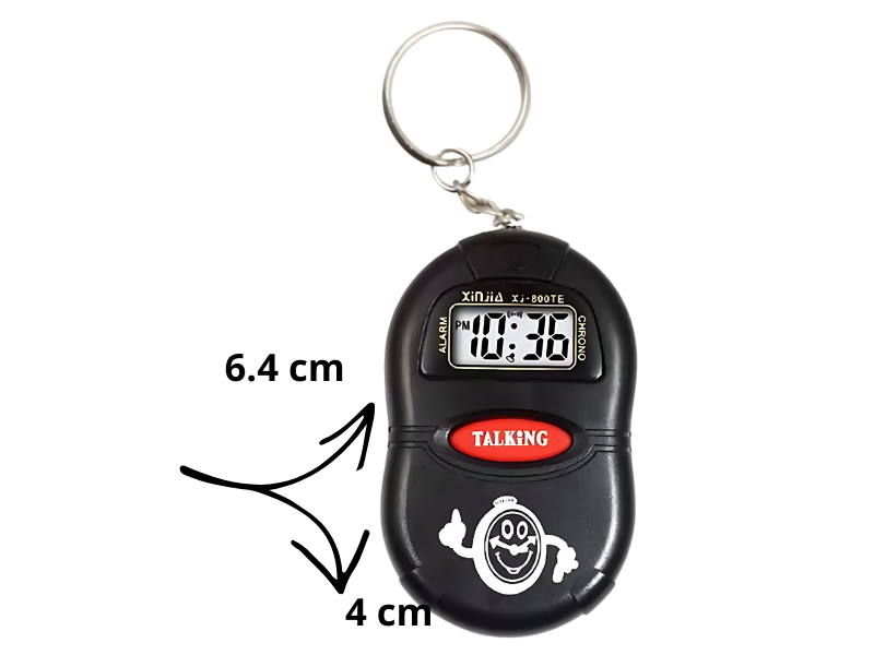 Reloj portátil parlante en español para personas con discapacidad visual o mayores