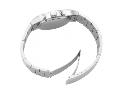 Reloj parlante en español diseñado para usuarios ciegos, ideal para uso diario en Madrid.