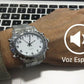 Reloj parlante en español para ciegos, fácil de usar en Madrid.