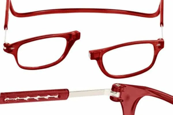 Gafas de cierre magnético rojo