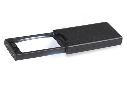 Lupa de Bolsillo 2.5X con Iluminación LED y UV: Compacta y Potente