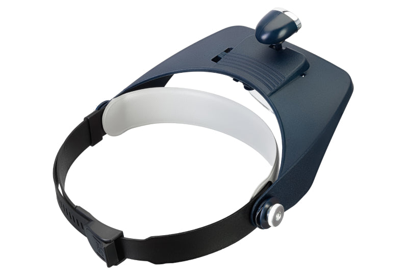 Instrumento de observación con visor frontal, luz LED integrada y juego de 4 lentes de ampliación.
